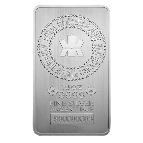 10 oz Royal Canadian Mint Silver Bar