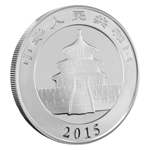 2015 China 1 Troy Oz Silver Chinese 10 Yuan Panda Coin