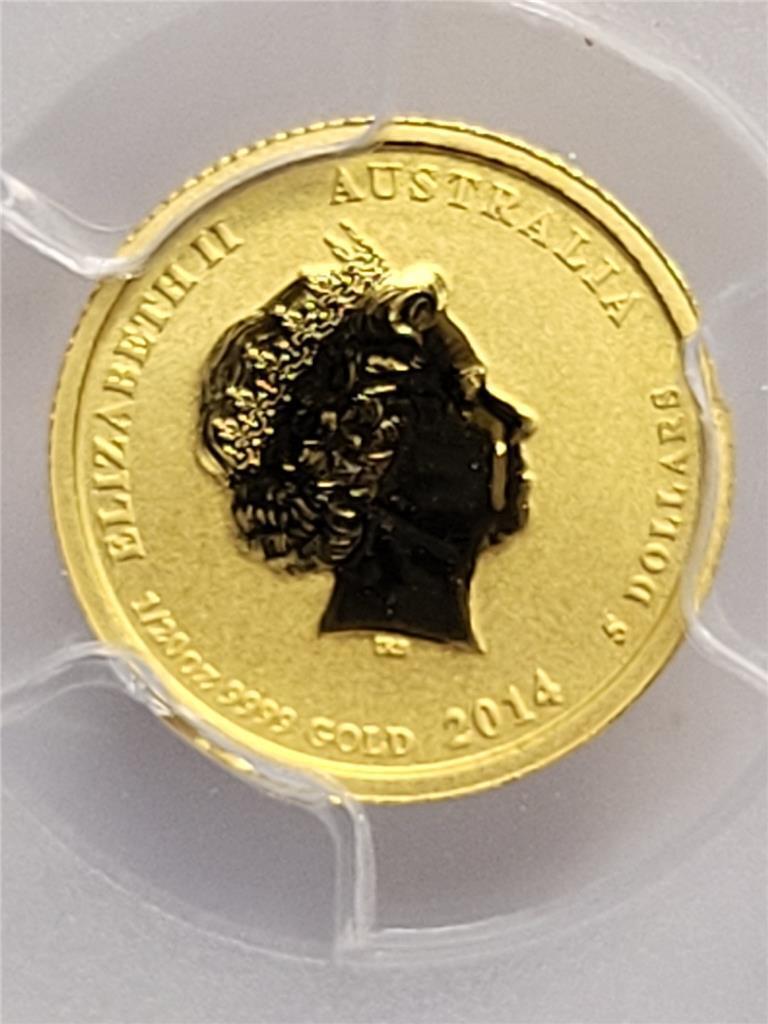 2014 P Australia Year Of The Horse (LUNAR) ~ G$5~ .9999 Fine Gold